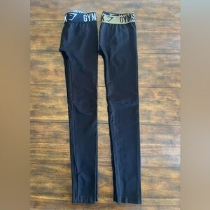 Bundle of 2 Gymshark Black Seamless‎ Leggings  Size S